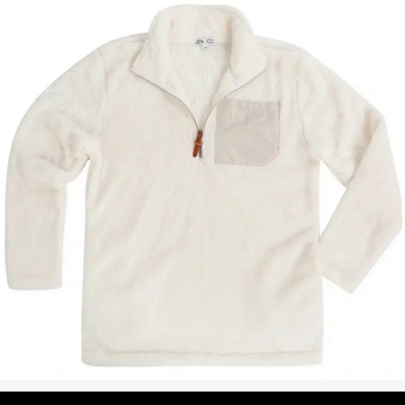 Cream Sherpa Pullover - Picture 2 of 4